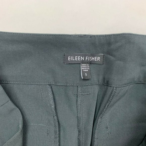 Eileen Fisher Solid Gray Tencel Pants Pockets - Picture 5 of 9
